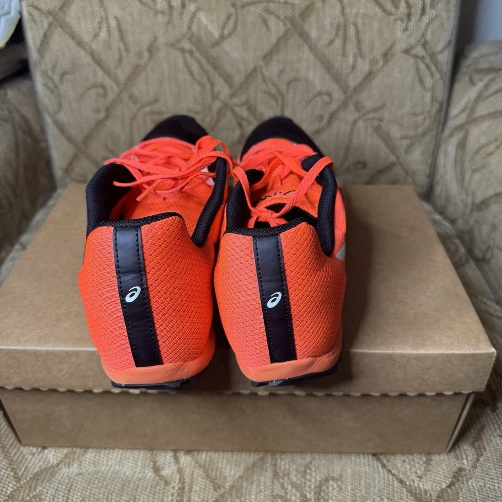 Asics Hyper XC 2 UNISEX Size 13 Flash Coral White Track‎ Cleats Shoes